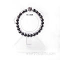 Hematite 8MM Bead Lion-Head Gemstone Bracelet